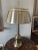 Vintage Brushed Steel & Brass Banker’s Lamp – Industrial Modern Desk Light For Sale - Image 4 of 12
