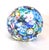 This is an unusual and very busy multicolor satin matte finish millifiori paperweight. I have included several sides and...