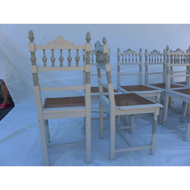 Antique French Country Dining Chairs Set of 8 Chairish