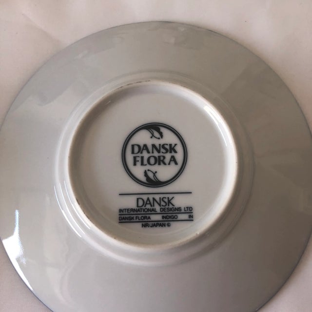 1980s Vintage Dansk International Nr Japan " Flora" Teacups & Saucers 8 Pieces For Sale - Image 5 of 6