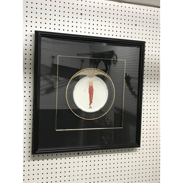 Erte Framed Collector Plate "Le Soleil" For Sale In New York - Image 6 of 8
