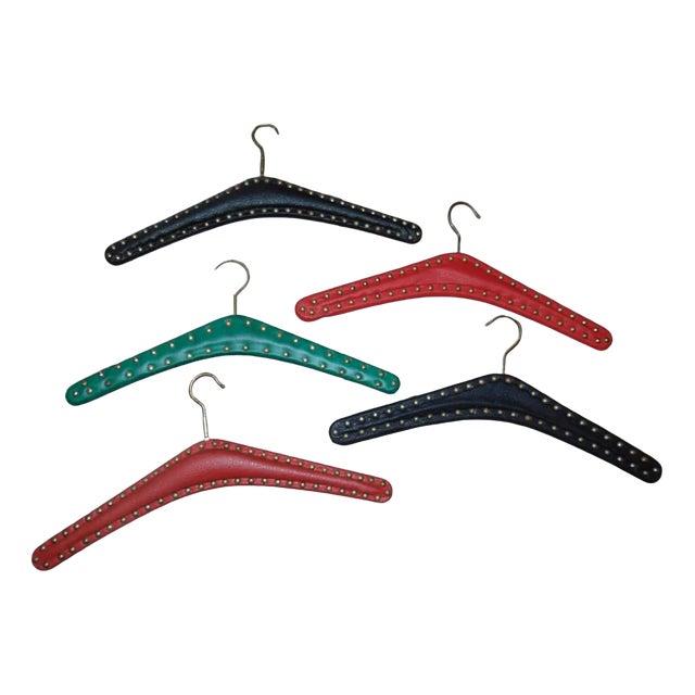 Vintage Wooden Hangers, 1950-70s, Set of 5 For Sale