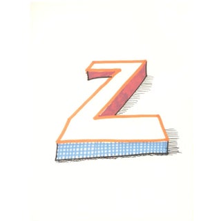 1991 'Z' From 'Hockney's Alphabet' by David Hockney For Sale