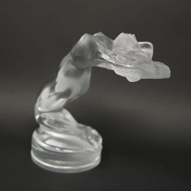 1930s Rene Lalique Glass Chrysis Car Mascot For Sale - Image 5 of 12