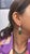 Set in 18k White Gold, Natural Zambian Emerald & Diamonds Dangle Earrings, Pair For Sale - Image 4 of 8