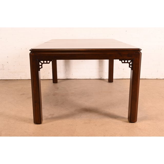 Drexel Chippendale Mahogany Extension Dining Table, Newly Refinished For Sale - Image 14 of 16