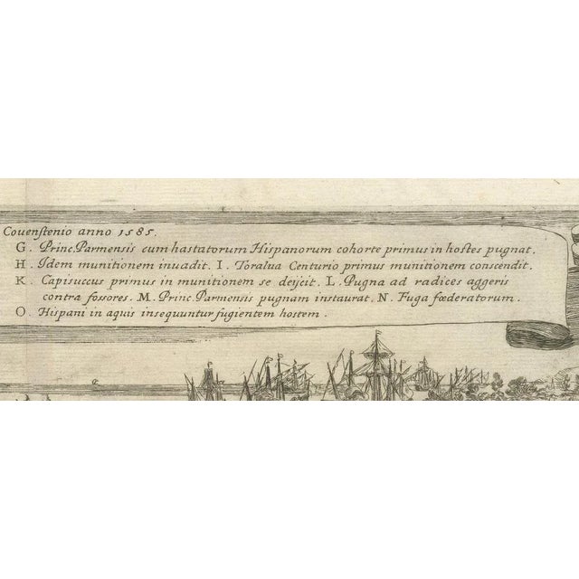 Paper Map of The Kauwensteinse Dike in the Eighty Years War, 1647 For Sale - Image 7 of 9