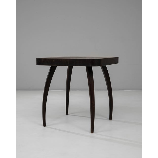 Mid 20th Century 1960s Czech Black Patinated Spider Table By J. Halabala For Sale - Image 5 of 18