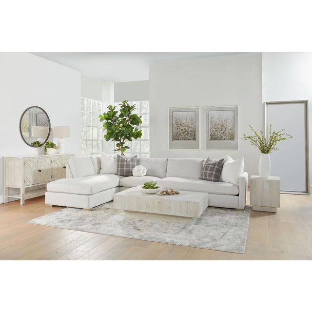 Montauk Coffee Table, White Wash Pine For Sale In Los Angeles - Image 6 of 8