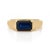 VRJewels 1.72ct Sapphire Vintage Signet Ring Size 8 in 14k Yellow Gold For Sale - Image 4 of 13