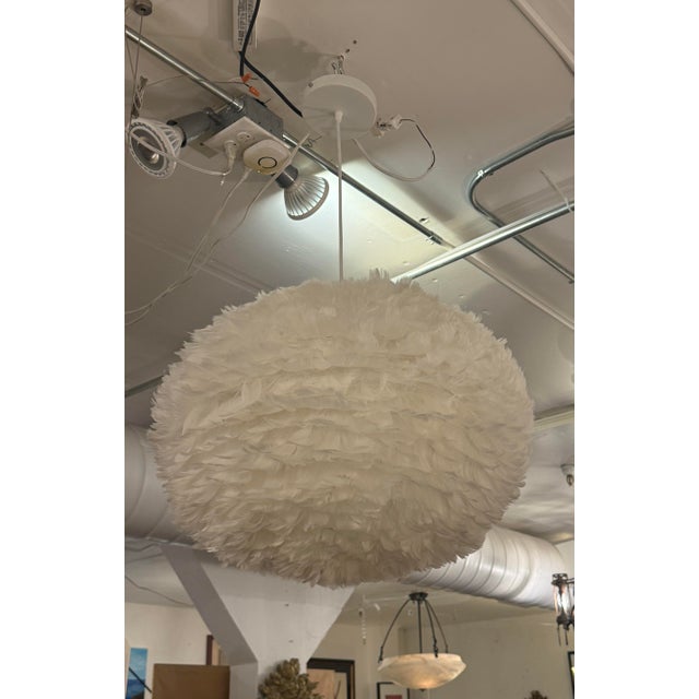 Contemporary Umage Eos Feather Pendant, White For Sale - Image 3 of 12