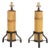 Pair of Modern Bamboo Stalk Floor Lamps For Sale