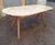 Dining Table with Wooden Base, Brass Finishes and Marble Top, 1950s For Sale - Image 3 of 6