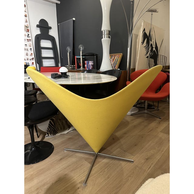 Yellow Heart Cone Chair by Verner Panton for Vitra, 1980s For Sale - Image 8 of 15