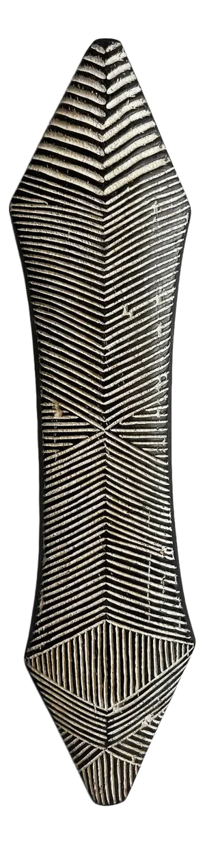 Vintage Zulu Tribal Elongated Shield