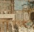 After Hughson Hawley, Dining Room Interior, 19th Century, Watercolor For Sale - Image 6 of 13