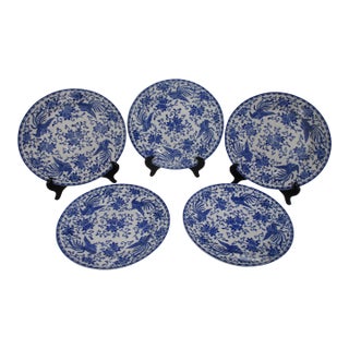 Vintage Noritake Morimura Phoenix Bird Plates, Set of 5 For Sale