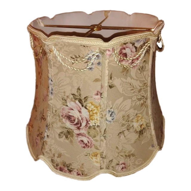Vintage Fabric Lamp Shade Cheynne For Sale