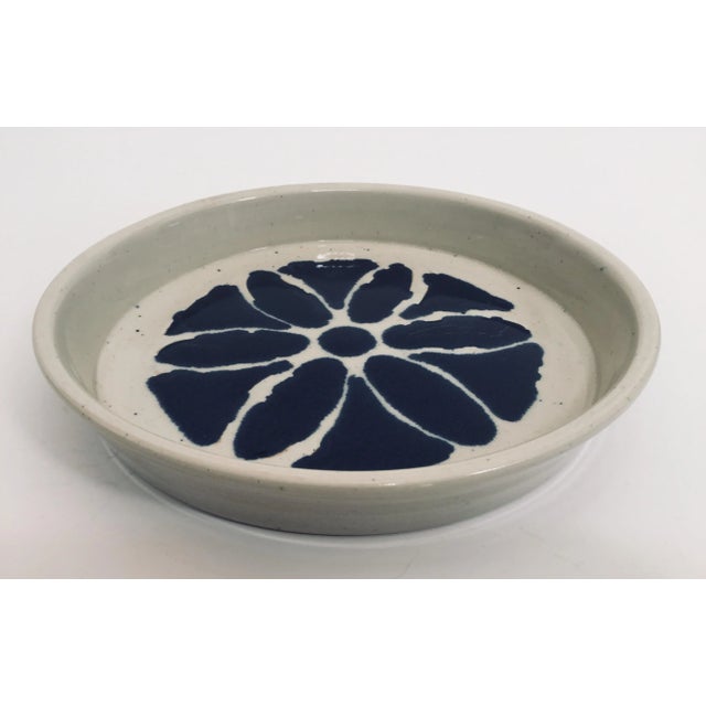 Hand Thrown Glazed Signed Artisanal Ceramic Pottery Bowl For Sale - Image 12 of 12