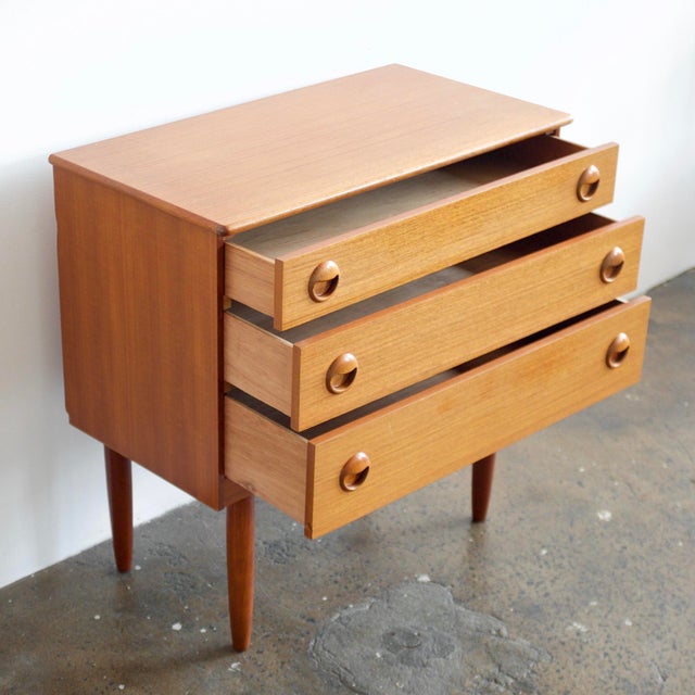 Schreiber Teak 3 Drawer Dresser Chairish