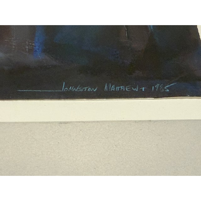 Matthew Johnston - Two Figures - Phone - t.v. - Study, 1985, Mixed Media on Paper For Sale - Image 4 of 12