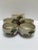 Sweet elegant whimsical zen-ish bonsai design Japanese set of six pottery tea or sake cups