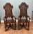 Jacobean Revival Hall Throne Armchairs in Carved Oak, 1890s, Set of 2 For Sale - Image 9 of 9