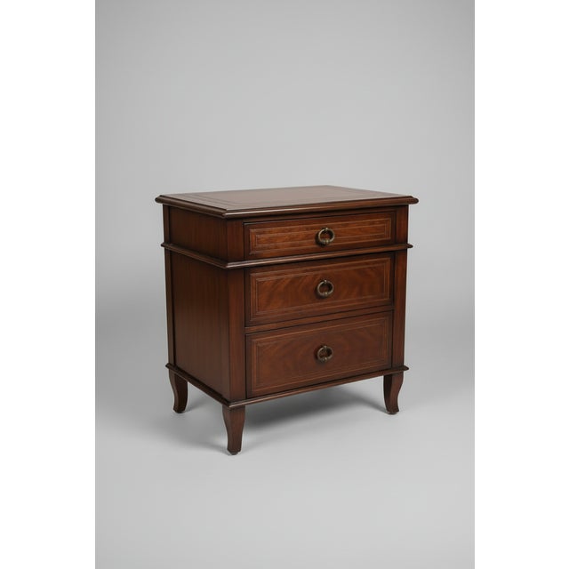 Theodore Alexander Theodore Alexander Brooksby 3 Drawer Italian Nightstand For Sale - Image 4 of 8