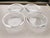 Contemporary 90's Clear Glass Dessert Bowls S/4 For Sale - Image 3 of 3