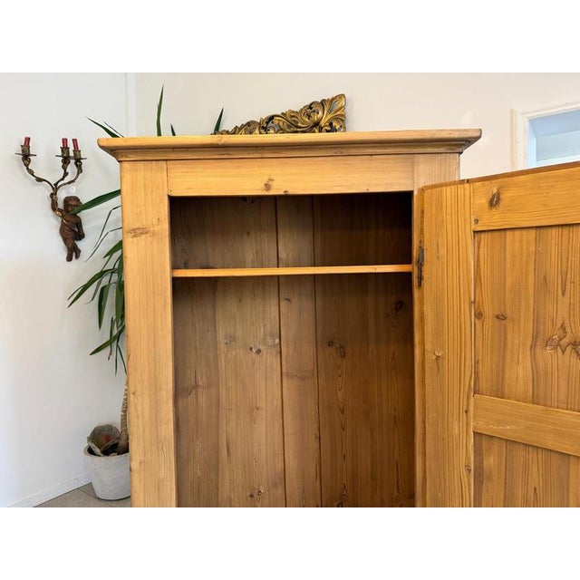 Antique Biedermeier Farmhouse Cabinet in Wood For Sale - Image 10 of 14