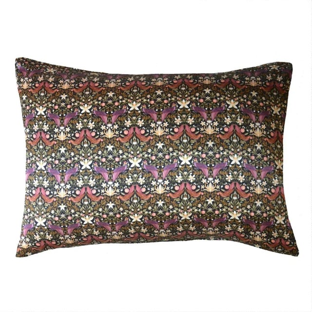 Silk Pillowcase Made With Liberty Fabric Forbidden Orchard For Sale In San Francisco - Image 6 of 6