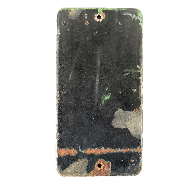 Small reproduction Ox-Heart Peanut Butter metal sign. It appears to have been distressed to achieve a vintage look....