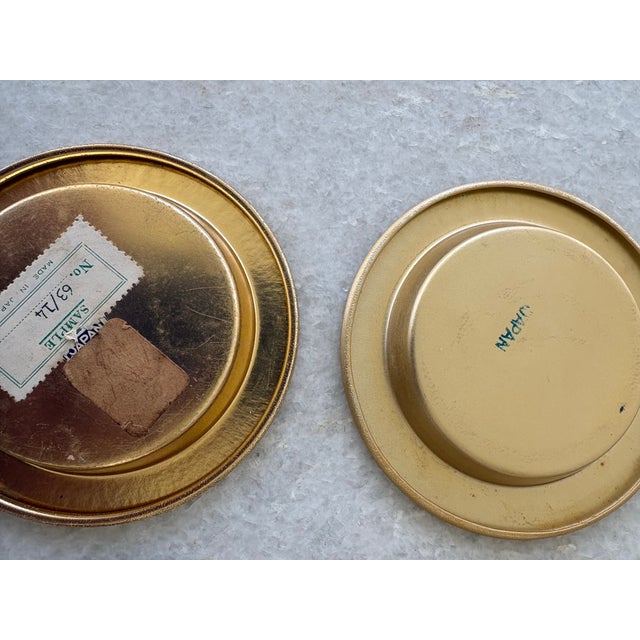 1950s 1950s Mid-Century Modern Mosaic, Tile, Coasters, and Gold Medal Base Set of 4 For Sale - Image 5 of 5