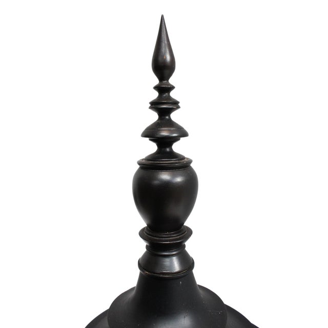 Burmese Black Lacquer Offering Vessel "Hsunok" For Sale - Image 4 of 10