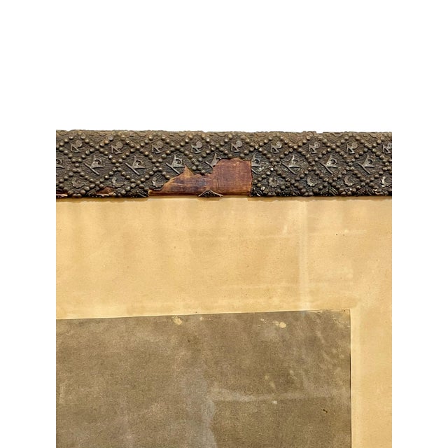 Antique Framed Sepia Engraving of a Blood Hound Dog After a Painting by Sir Edward Landseer For Sale - Image 14 of 18