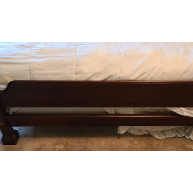 Ethan Allen Ethan Allen Georgian Court Queen Size Poster Bed For Sale - Image 4 of 8