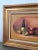 Vintage Original Still Life Art Fruit & Wine Signed & Framed by Artist For Sale - Image 10 of 10