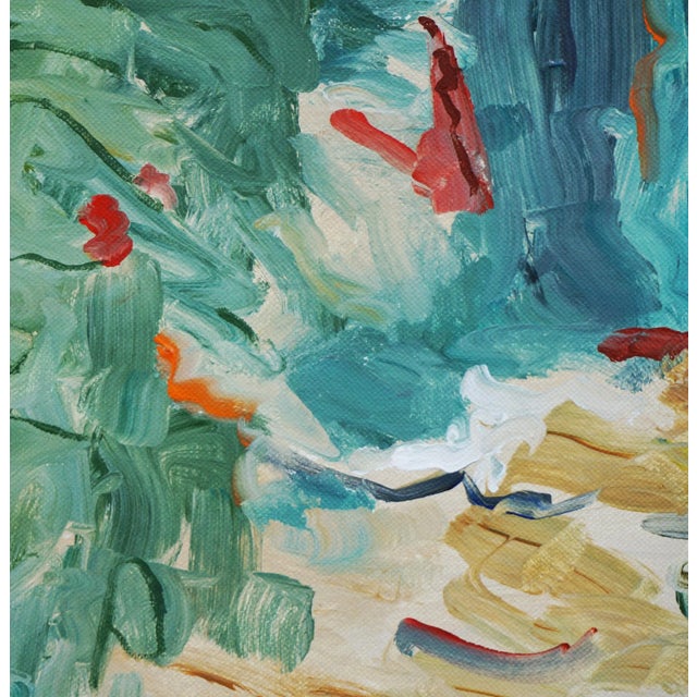 Laurie MacMillan "Picnic" Abstract Acrylic Painting by Laurie MacMillan, Framed For Sale - Image 4 of 6