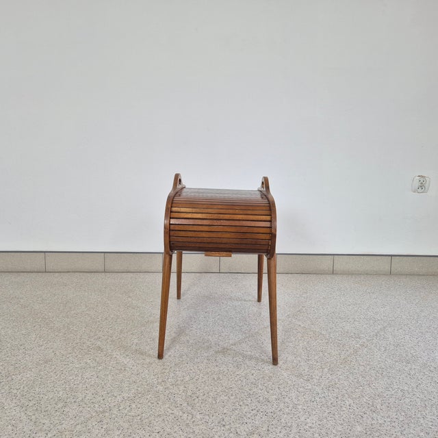 Danish Top Roll Tambour Sewing Box, 1960s For Sale - Image 6 of 10