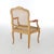 French Antique French Louis XV Fruitwood & Cane Arm Chair 1900 For Sale - Image 3 of 12