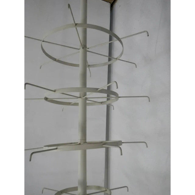 Metal Shop Display Rack on Wheels, 1970s For Sale - Image 7 of 12