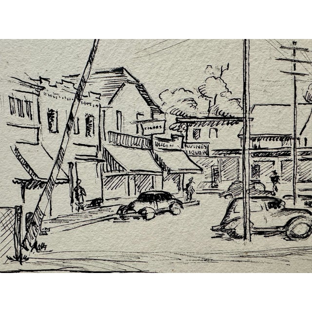 Original drawing on paper by Henry Emil Salloch, also known as Heinz Emil Salloch, the German-born American artist and...