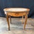 Wood Antique French Louis XV Marquetry Oval Marble Top Coffee Table For Sale - Image 7 of 10