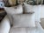 Textile Pair Belgian Linen/Cotton Cushions/Pillows-22” Square For Sale - Image 7 of 8