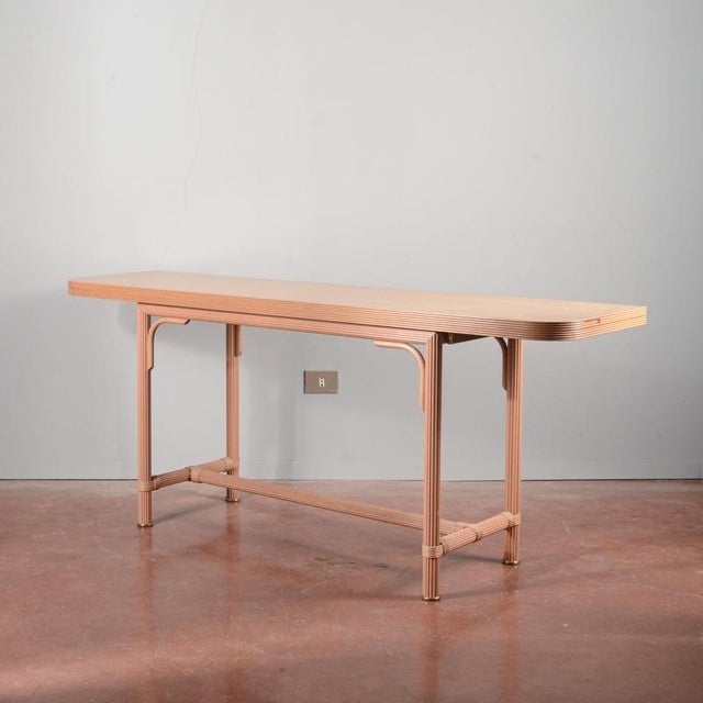 Vintage Folding Desk or Console Table For Sale - Image 3 of 18