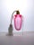 Tall & Elegant Pink Heavy Cut Crystal Venetian Perfume Bottle For Sale - Image 4 of 10