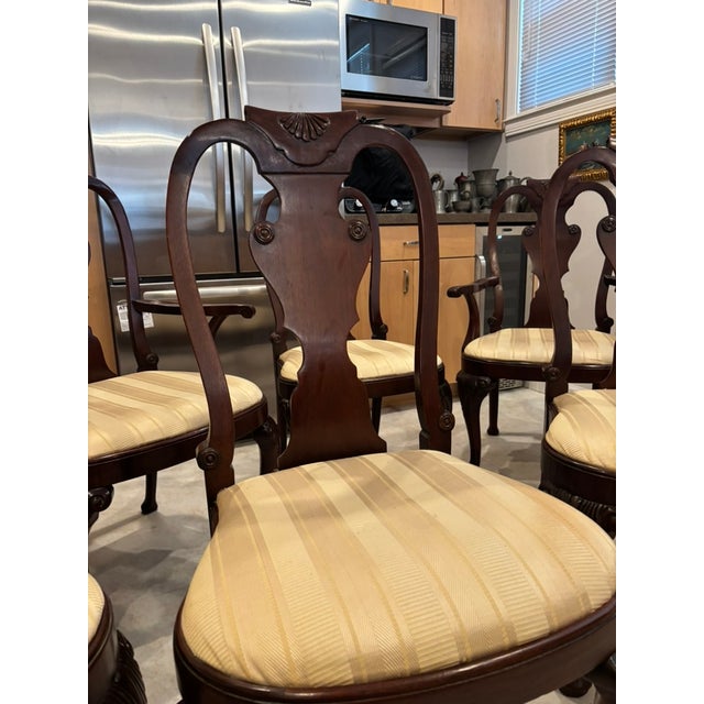 1980s Baker Furniture Company Dining Chairs For Sale - Image 9 of 18