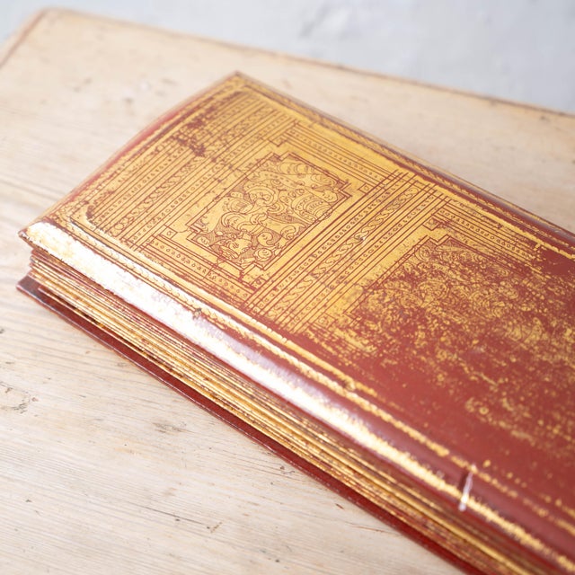 Burmese Kammavaca Lacquer Manuscript, c.1880 For Sale - Image 9 of 12