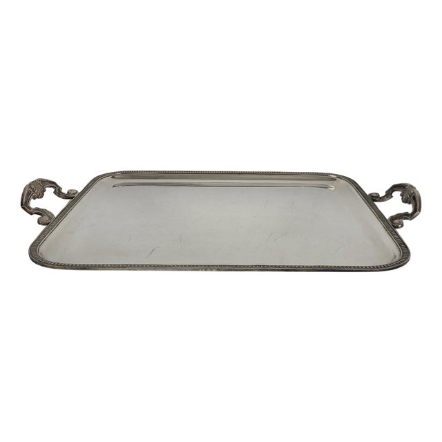 Louis XV Silver-Plated Metal Tray by Georges Delahaye, 1890s For Sale