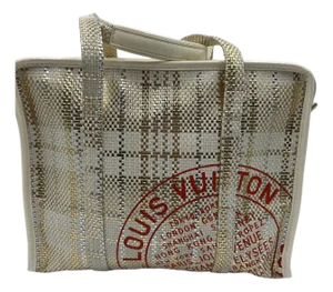 Louis Vuitton Street Shopper Woven Leather Tote Bag